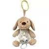 Caixa de música TULILO 9387 cão bege 18 cm brinquedo musical de peluche
