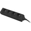 Lanberg, régua de tomadas, PS0-04E-0150-BK distribuidor de energia 4 tomadas AC interior preto (4x, CEE 7/5, 1,50 m)