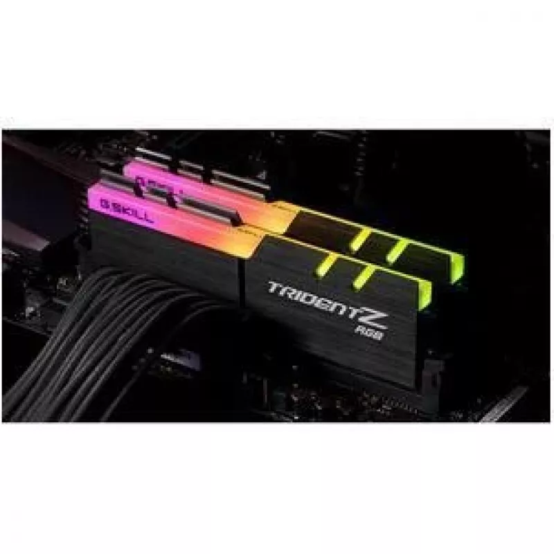 DIMM 32 GB DDR4-3600 (2x 16 GB) Dual-Kit, memória RAM preta, F4-3600C18D-32GTZR, Trident Z RGB, INTEL XMP