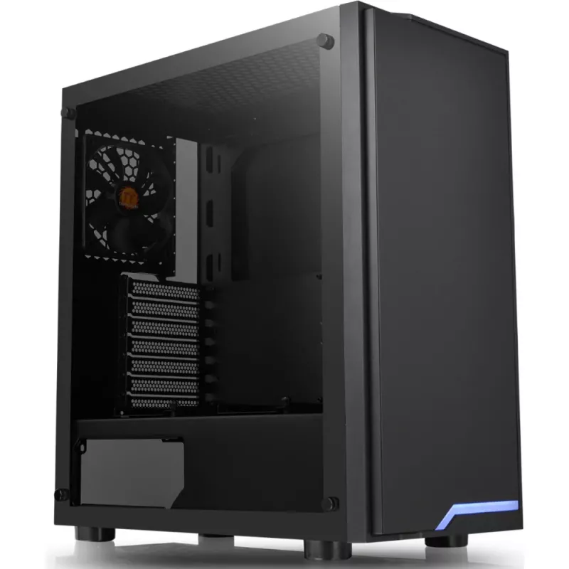Thermaltake H100 TG torre MIDI preta