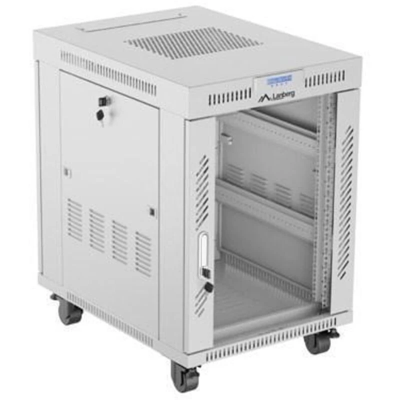 Armário rack independente LANBERG FF01-6815-12SL 15U, 600×800×922 mm, 1200 kg, IP20, cinzento