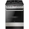 Fogão elétrico-gás AMICA 58468 com 4 bicos, aço inoxidável, classe energética A