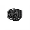 Dissipador de CPU Noctua NH-D15 Chromax Pure preto com duas ventoinhas de 140 mm