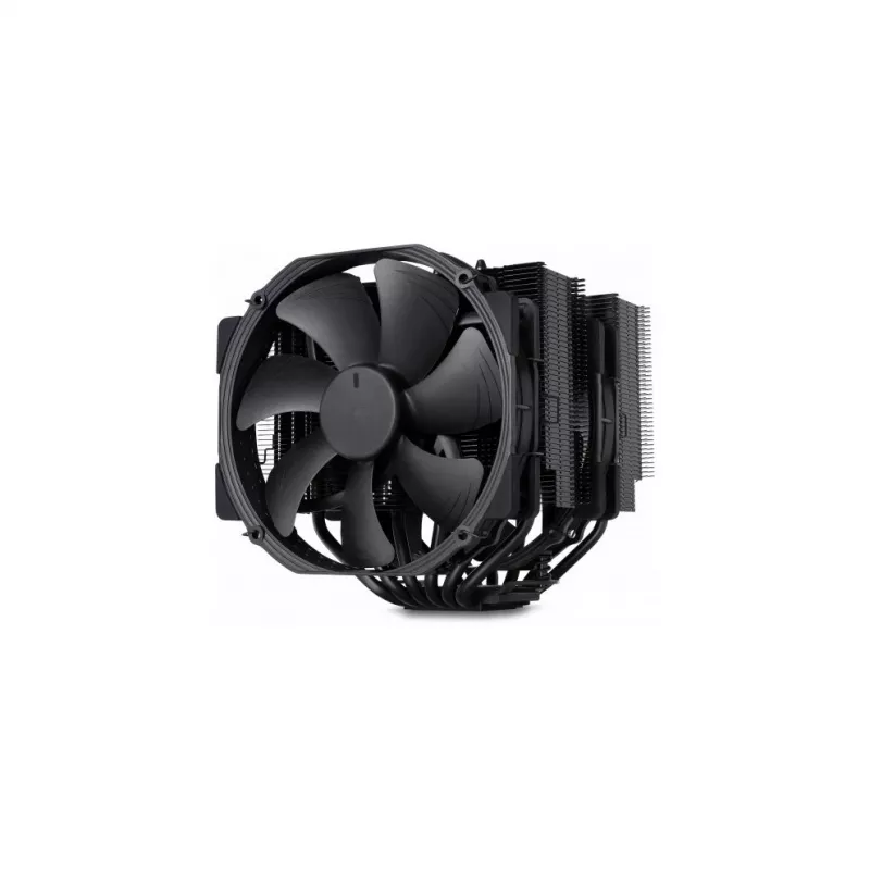 Dissipador de CPU Noctua NH-D15 Chromax Pure preto com duas ventoinhas de 140 mm