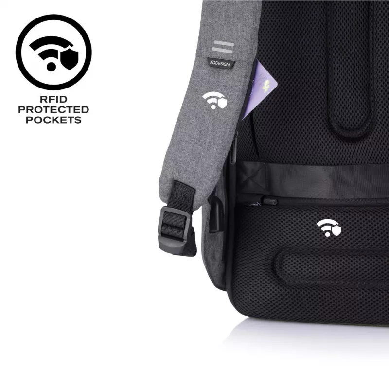 XD Design Bobby Hero XL P705.711 mochila antirroubo, portátil de 17 polegadas, tablet de 12,9 polegadas, porta de carregamento USB, 20 l, preta