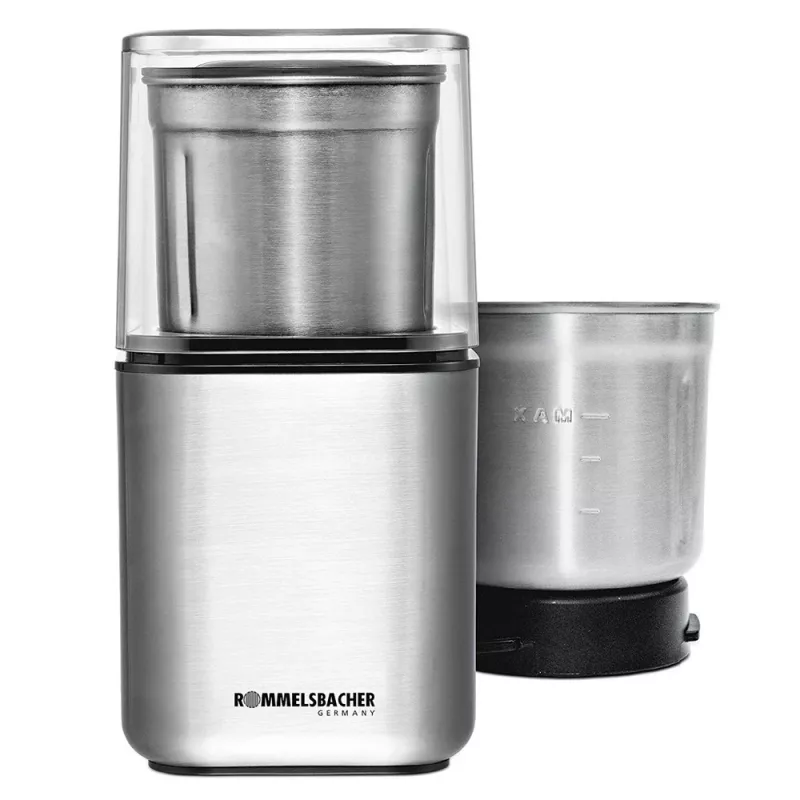 Rommelsbacher moinho de especiarias e café aço inoxidável prateado EGK 200 (EGK 200)