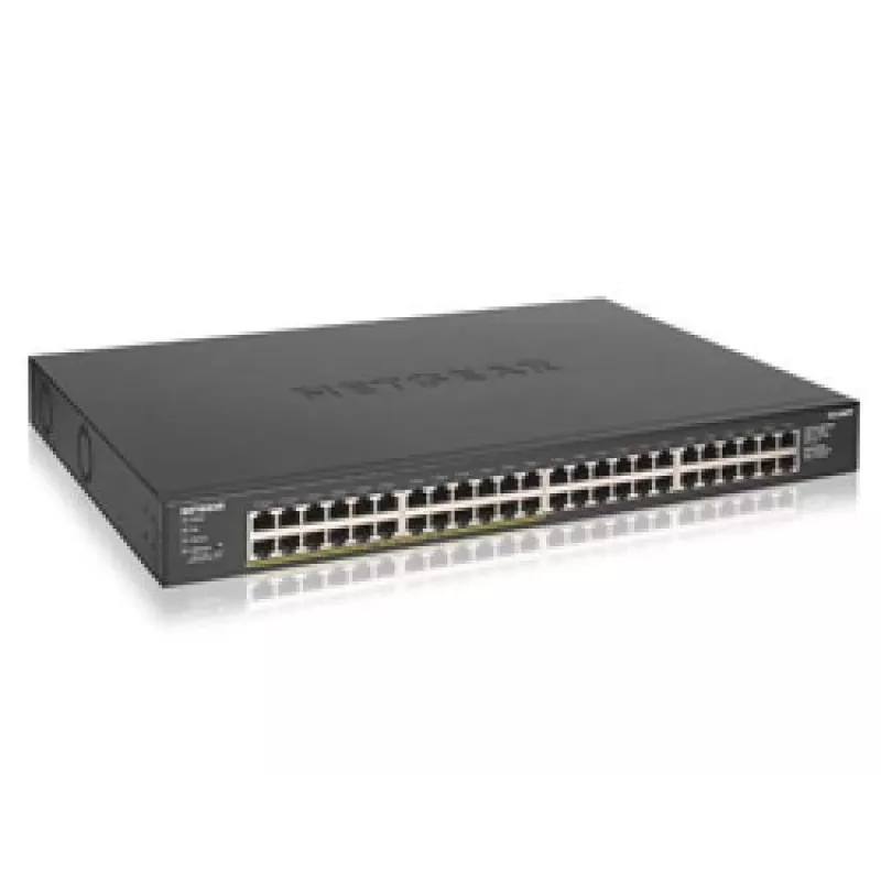 NETGEAR GS348PP Gigabit Ethernet não gerido (10/100/1000) Power over Ethernet (PoE) preto