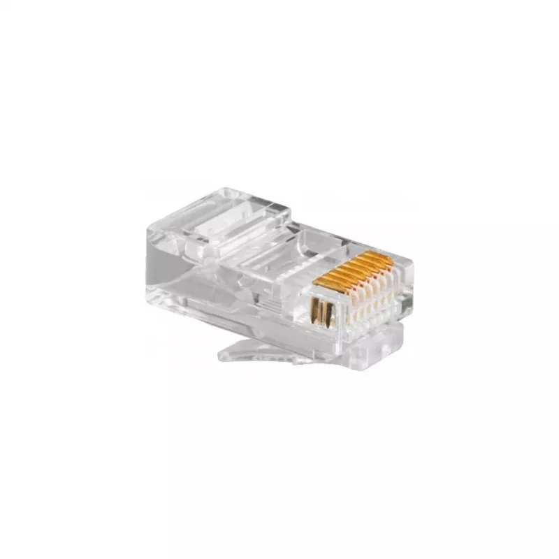 Ficha RJ45 GEMBIRD PLUG3UP6/100, Cat5, ficha reta, transparente, contactos dourados, pack de 100
