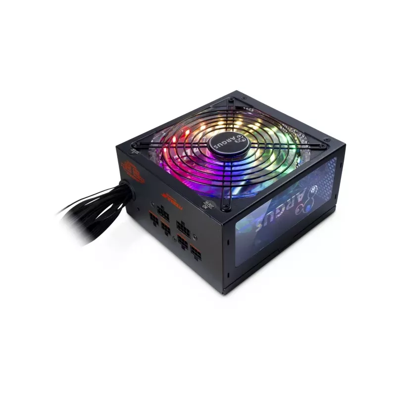 Fonte de alimentação Inter-Tech Argus RGB-650W CM II 20+4 Pin ATX ATX preta