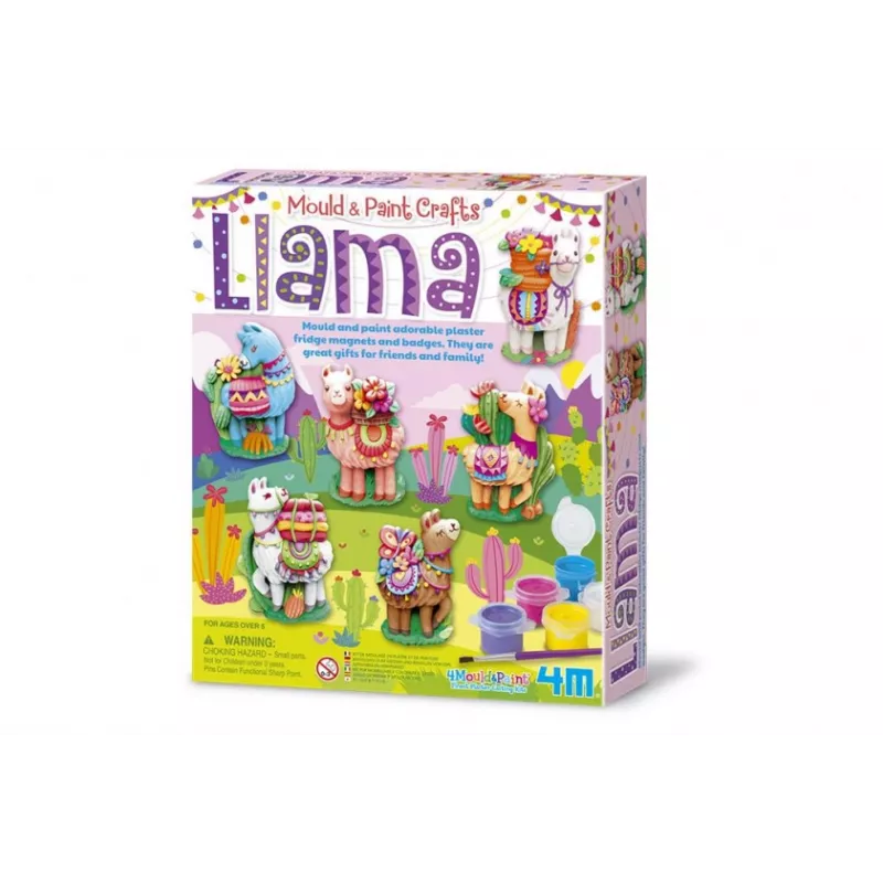 Conjunto educativo de moldes de gesso 4M Lama 4754 – moldes e materiais para criar figuras de lama