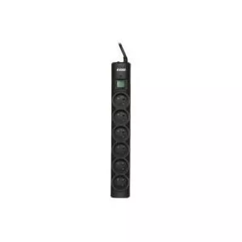 Ever OPTIMA protetor de sobretensão 1,5 m (6 x UTE; 10 A; preto) (T/LZ08-OPT015/0000)