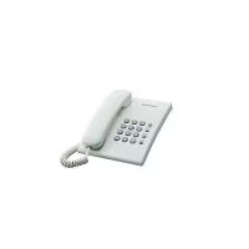 Panasonic KX-TS500PDW telefone com fio, montável na parede, marcação por tons/impulsos, branco