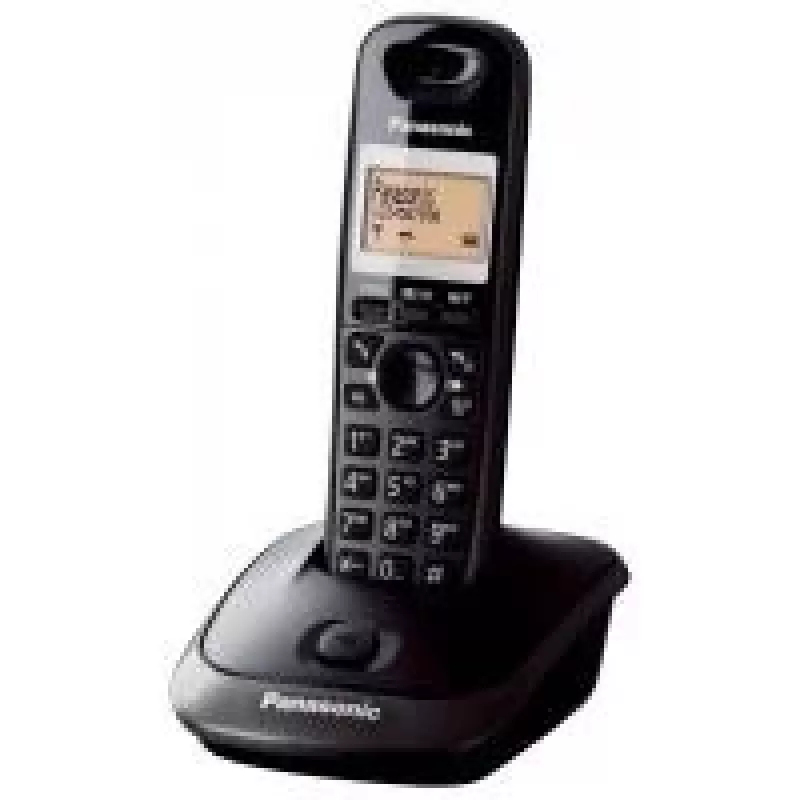Telefone DECT Panasonic KX-TG2511 preto com identificação de chamadas