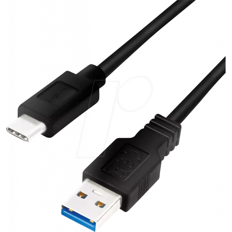 Logilink - Cabo USB - USB Type A (F) para USB-C (M) - USB 3.2 Gen 1 - 3 A - 1 m - preto (CU0168)