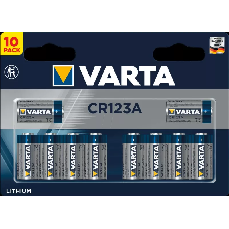 Pilha Varta 06205 CR123A lítio 3 V 34,5 mm 16 g