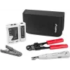 Conjunto de ferramentas de rede LANBERG testador descarnador alicate de cravar NT-0301 – suporte para fichas RJ-12