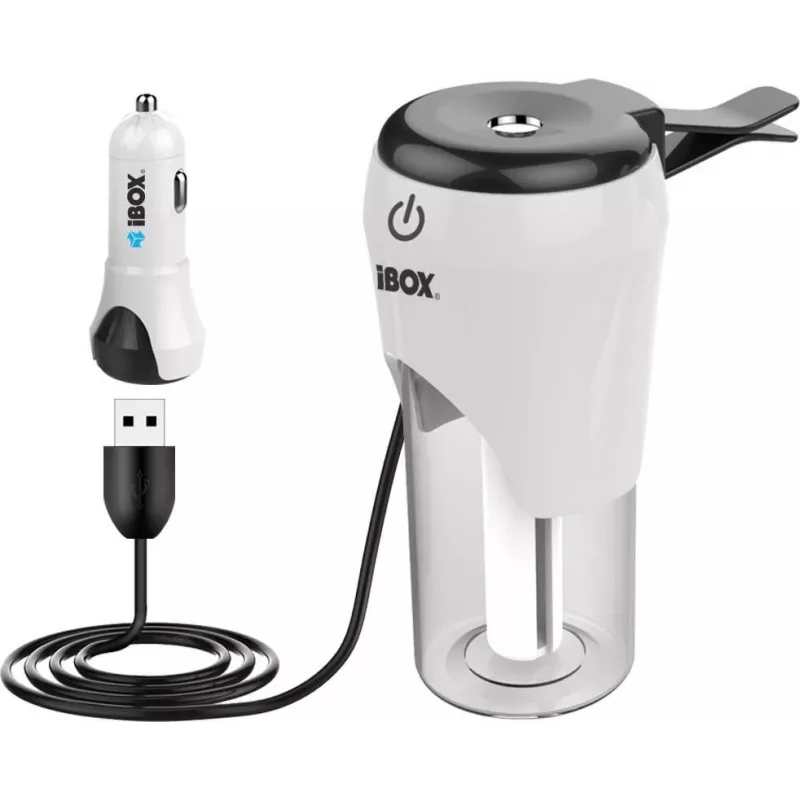 Carregador USB para automóvel iBox ICCH-01 com humidificador e difusor de aroma