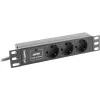 Unidade de distribuição de energia (PDU) Lanberg PDU-03F-0200-BK 1U preto 3 saídas AC (PDU-03E-0200-IEC-BK)