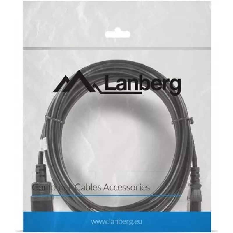 Cabo de alimentação Lanberg C13-C14 VDE, 5 m distribuidor de energia (ca-c13e-11cc-0050-bk)
