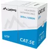Cabo de rede LANBERG U/UTP Cat5e LCU5-10CC-0305-S, 305 m, condutor CCA, 24 AWG, cinzento