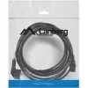 Cabo de alimentação LANBERG CA-C13C-11CC-0050-BK – 5 m, conector fêmea C13 para CEE7/7, C13 angular