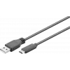 Wentronic goobay - Cabo USB - USB-C (M) para USB Type A (M) - USB 3,1 Gen 2 3 A - 50cm - Redondo - Preto (41073)