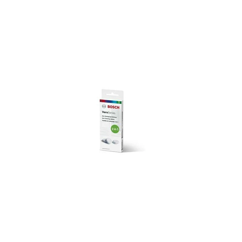 Pastilhas de limpeza Bosch TCZ8001A — branco, pack de 10, pastilhas de limpeza para eletrodomésticos