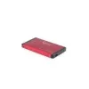 Gembird EE2-U3S-2-R - Disco - SATA - 6,35 cm (2.5) - 3.0 - vermelho - alumínio (EE2-U3S-2-R)