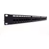 DIGITUS Professional DN-91624U - Patch panel - RJ-45 X 24 - preto, RAL 9005 - 1U (19 polegadas)
