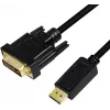 Adaptador de cabo de vídeo LogiLink CV0132 DisplayPort para DVI 3m preto