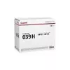 Toner Canon preto Cartridge 039H 0288C002