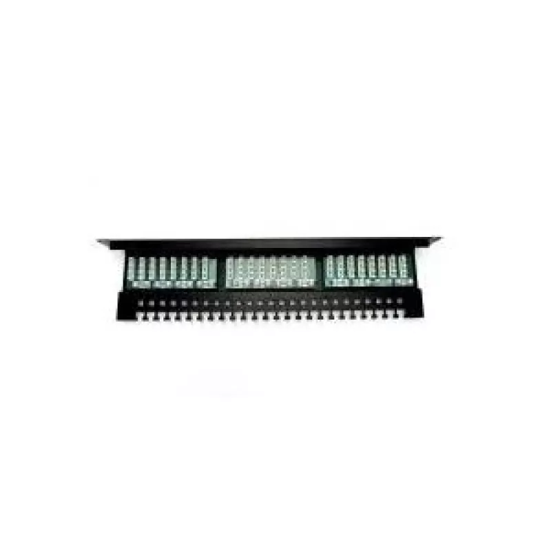 Digitus DN-91524U-EC patch panel de 19" com 24 portas Cat5e U/UTP, 1U, com suporte para cabos, preto