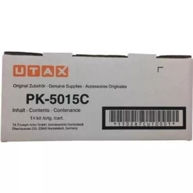 Utax 1T02R7CUT0 PK-5015C cartucho de toner para P-C2650DW / P-C2655W, 3000 páginas, ciano