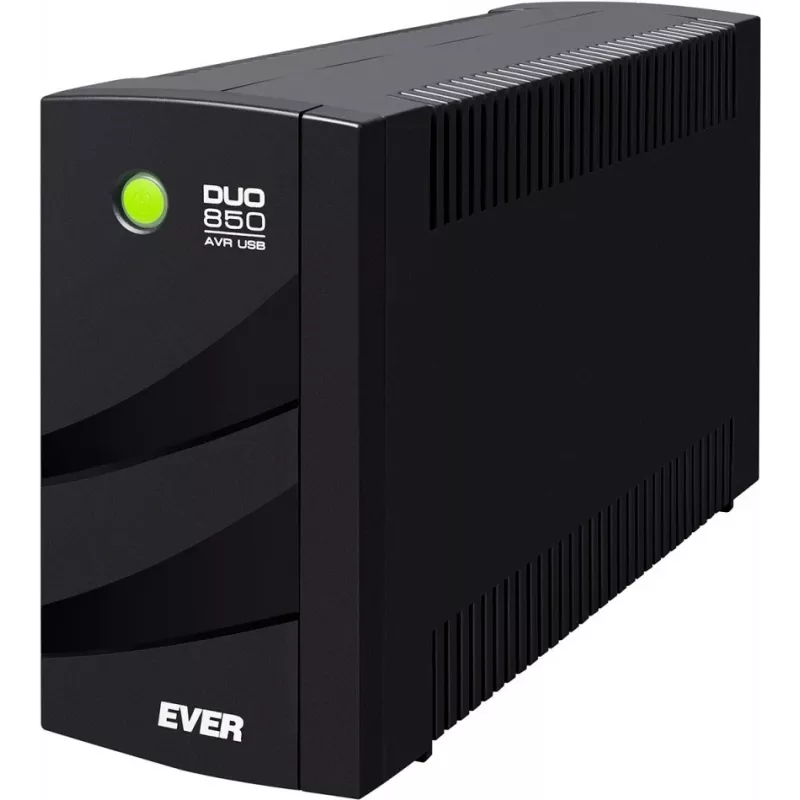 EVER DUO 850 AVR USB - UPS - AC 230 V - 550 Watt - 850 VA - monofásico - 2 x bateria 5 Ah - USB - tomadas de saída: 6