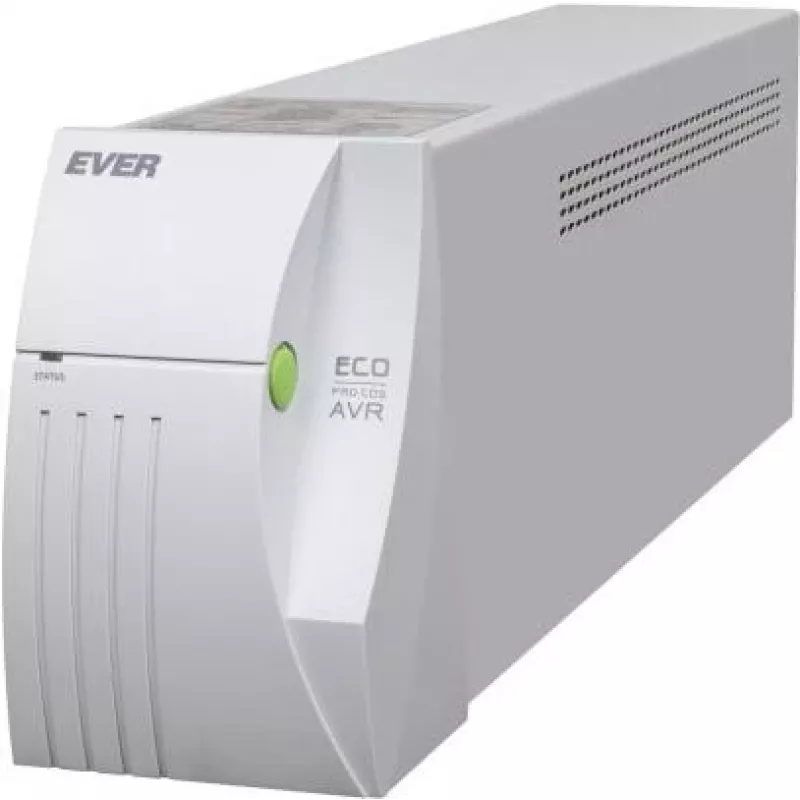 EVER ECO Pro 1000 AVR CDS - UPS - AC 230 V - 650 Watt - 1000 VA 5 Ah - USB - tomadas de saída: 2 - branco