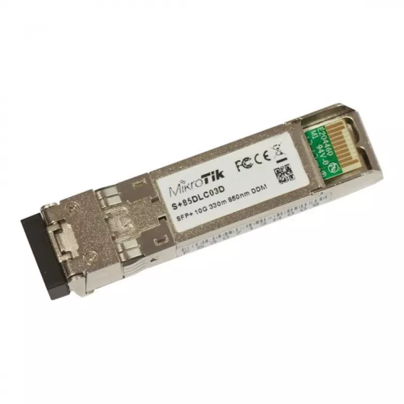 MikroTik S+85DLC03D - módulo transceptor SFP+ - 10 GigE - SFP+ / LC multimodo - até 300 m - 850 nm