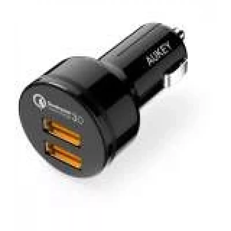 Carregador de automóvel ultrarrápido CC-T8 2xUSB 3.0 6A 36W + cabo Micro-USB 1m