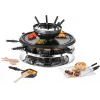 Grelhador de raclette Unold 48726 para 8 pessoas 1300 W preto, aço inoxidável