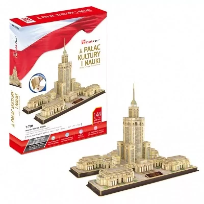 PUZZLE 3D Palácio da Cultura e da Ciência, 144 ELEMENTOS