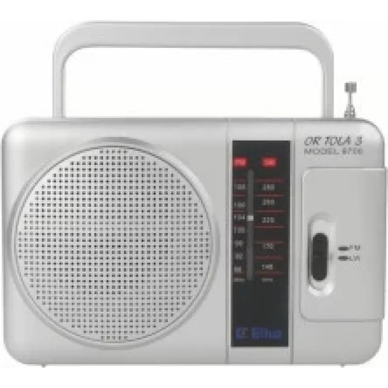 Rádio portátil Eltra TOLA 3 analógico prateado