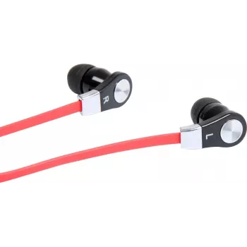 MAGICSOUND DS-2 - AUSCULTADORES ESTÉREO COM MICROFONE, PRETO-VERMELHO
