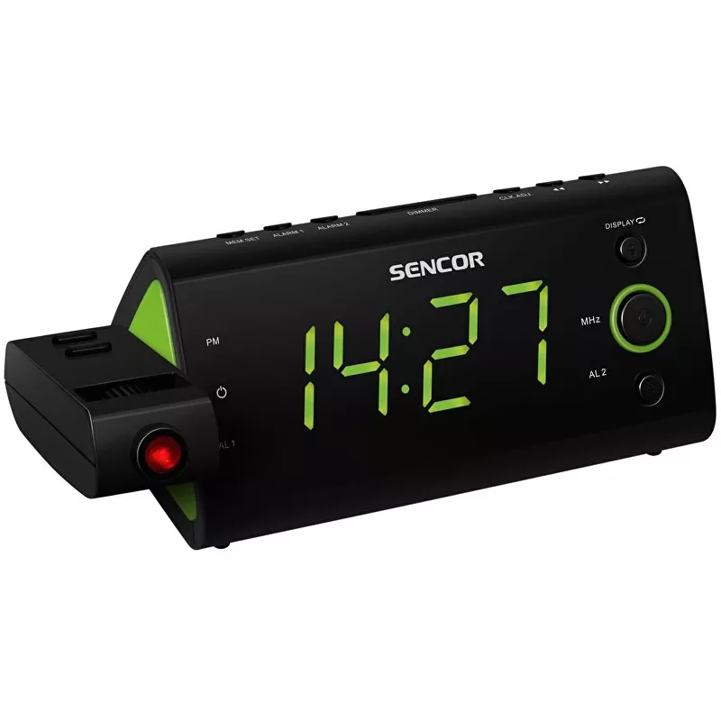 Rádio-despertador SRC 330GN com projetor de horas