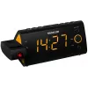 Rádio-relógio SENCOR SRC 330 OR — rádio-relógio FM com visor LED de 1,2 polegadas, duplo alarme, projeção vermelha 180°, temperatura interior, backup de pilha