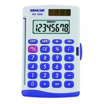 Calculadora Sencor SEC 263/8 de bolso cinzenta