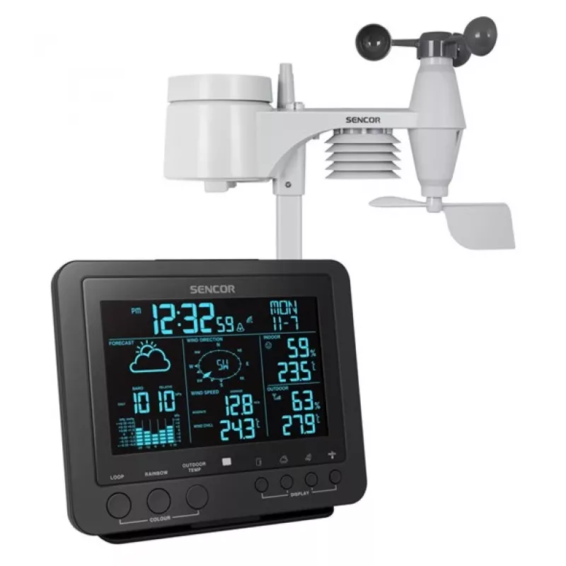 Estação meteorológica digital Sencor SWS 9700 preto