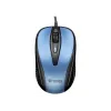 Rato com fio USB, 4 botões, ótico, simétrico, azul