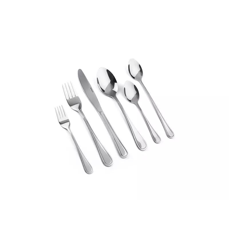 Conjunto de talheres LAMART LT5006 – conjunto de talheres em aço inoxidável de 48 peças, inclui colheres de sopa, facas, garfos, colheres de chá, garfos de sobremesa, colheres de servir