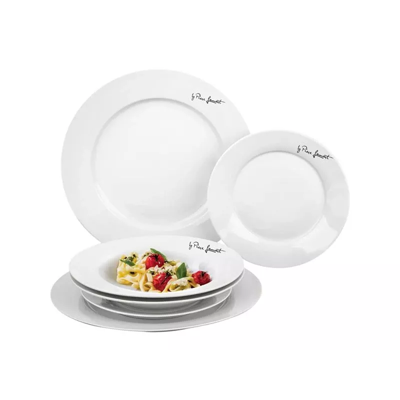 Conjunto de louça de mesa Lamart LT9001 6 peças porcelana branco 3 pessoas