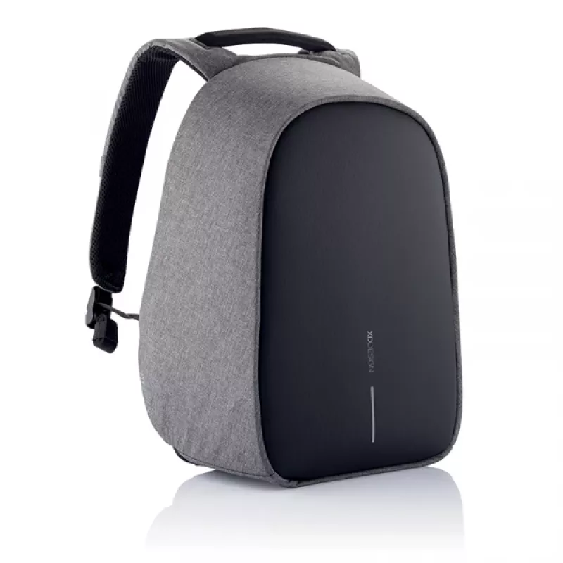XD Design Bobby Hero Regular P705.292 mochila antirroubo, portátil de 15,6 polegadas, tablet de 12,9 polegadas, 16 l, porta de carregamento USB, bolso RFID, cinzento