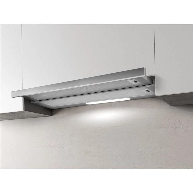 Elica ELITE14 LUX GRIX/A/50 Exaustor de encastre prateado, aço inoxidável 336 m³/h